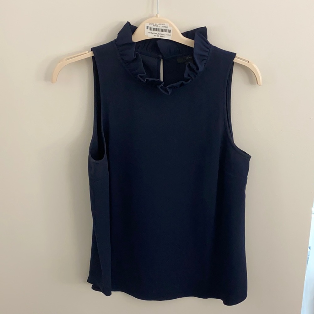 JCrew High Neck Blouse